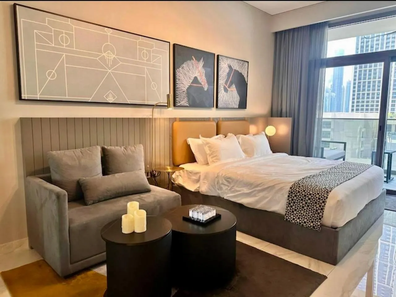 Mag 318 - 3 Min Walk To Dubai Mall - Luxury Studio - Pool & Sls View